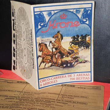 Programa circo antiguo años 20 circo carrera de 3 Arenas programación
