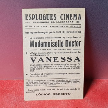 Programa de cine Mademoiselle doctor programas de cine antiguos