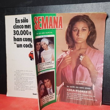 Enero 1975 Revistas del corazón años 70 Lolita Flores enero 1975 boda