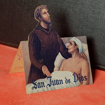 tarjeta troquelada Cruz Roja Española San Juan de Dios donativo
