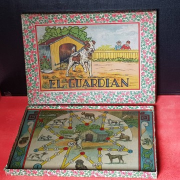 El guardián juego de mesa Enrique borras antiguo años 30 caja tablero