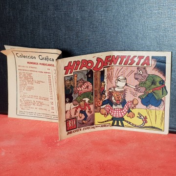 Comics años 40 originales editorial marco Hipo dentista comic