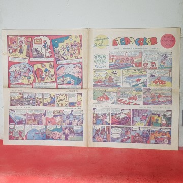 A todo color 40 suplemento de la prensa 1953 todo color cómic años 50