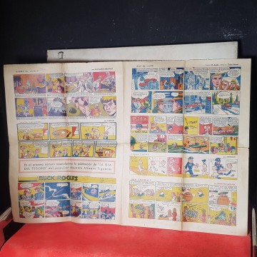 A todo color 29 suplemento de la prensa cómic antiguo años 50 comics