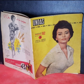 Revistas del corazón años 50 Sofía Loren revista onda 1959 librería