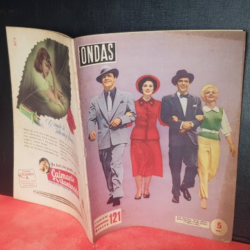 Revista ondas 121 15 diciembre 1957 revista del corazón años 50