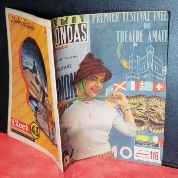 Revista ondas 116 1 octubre 1957 Encarna Sánchez locutora de radio