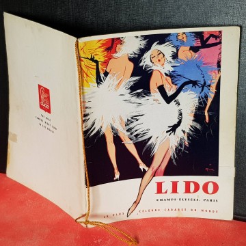 Lido de París cabaret programa teatro de variedades cabaré años 50