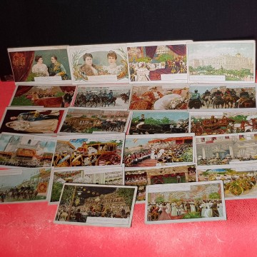 Cromos chocolate Juncosa boda regia Alfonso XIII y Victoria Eugenia