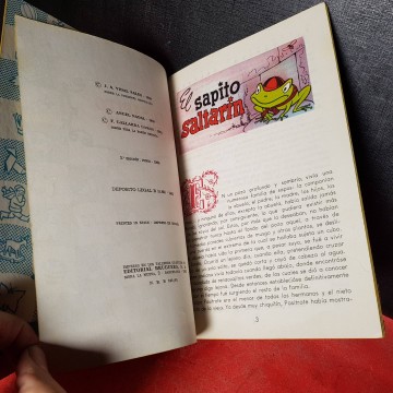 El sapito saltarín cuento infantil antiguo colección para la infancia