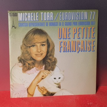 Eurovisión 1977 vinilo single une petite Française Michele torr