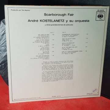 LP música ambiental Andre Kostelanetz Scarborough Fair vinilos música