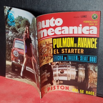 Automecánica 30 Seat 600 ficha de taller automóvil revista mecánica