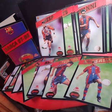 Barçamania coleccionismo Barça FC Barcelona 1997-98 postales gigantes