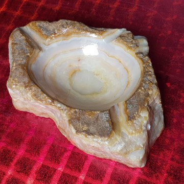 Cenicero de geoda mineral ceniceromineral antiguo cenicerogeoda