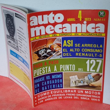 Automecánica 44 puesta a punto seat 127 Renault 5 revista mecánica