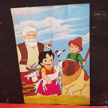 Póster Heidi original 1976 años 70 mercadillo oportunidades