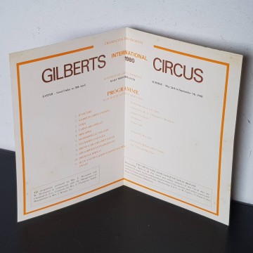 programa de circo antiguo años 80 gilberts circus circo gilbert guia