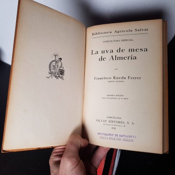 La uva de mesa de Almería, Francisco Rueda Ferrer libro viticultura