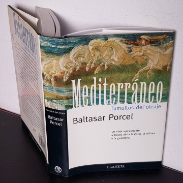 Mediterráneo, tumultos del oleaje, Baltasar Porcel tapa dura planeta
