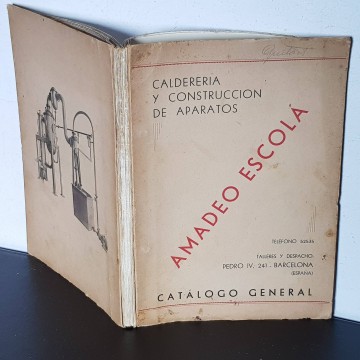 Catalogo antiguo maquinaria industria calderería amadeo escola comprar