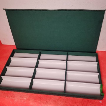 Expositor lacoste caja muestrario clasificador de madera departamentos