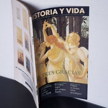 revista historia y vida carites las tres gracias mitología revistas