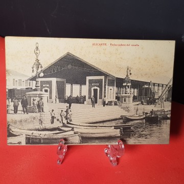 Postal Alicante embarcadero del muelle..