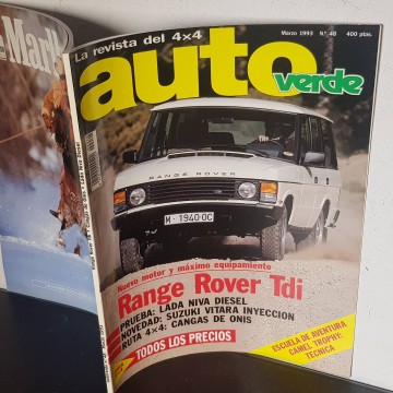 auto verde 48 1993 4x4 todoterreno jeep range rover TDI revista