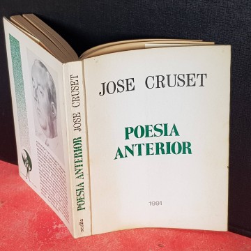 Poesía anterior, José Cruset firmado firma libro descatalogado poemas