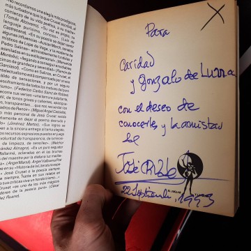 Poesía anterior, José Cruset firmado firma libro descatalogado poemas