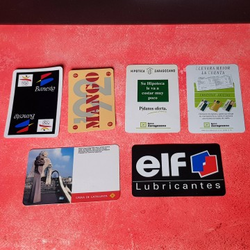 Lote calendarios de bolsillo fournier elf lubricantes banesto comprar
