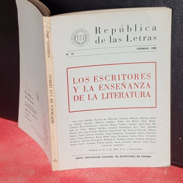 enseñanza de la literatura republica las letras 15 revista literaria