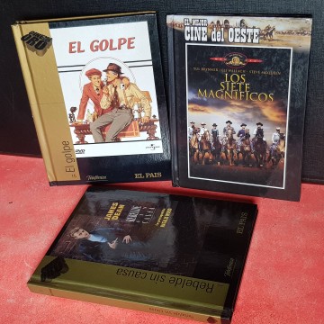 cine clasico dvd rebelde sin causa el golpe los 7 magnificos dvds lote