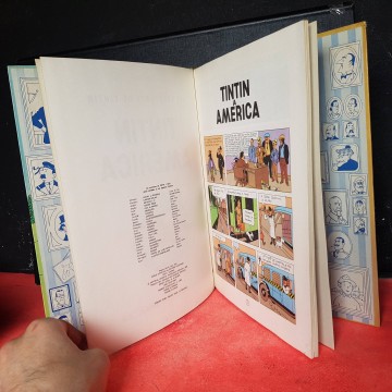 Tintin a america segona edició 1976 llibre comic tapa dura en catala