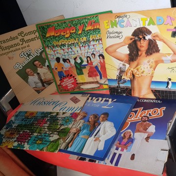 lote vinilos Lp salsa boleros pasodobles musica española comprar