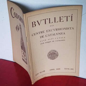 Butlletí del Centre Excursionista de Catalunya 515 1938 santa pau olot