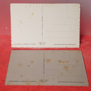 Postales pintadas a mano antiguas Made in Italy A.T.M. postal Italia