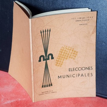 Elecciones Municipales, FET y de las JONS 1960 libro falange española