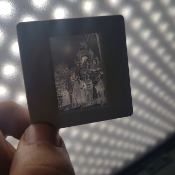 Negativo parque de la ciudadela, barcelona, años 50..