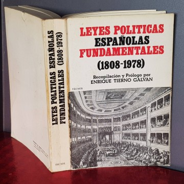 Leyes políticas españolas fundamentales 1808 1975 tierno galvan