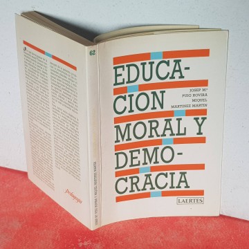 Educación moral y democracia libros pedagogía libreria online