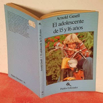 Adolescencia libro El adolescente de 15 y 16 años Arnold Gesell libros
