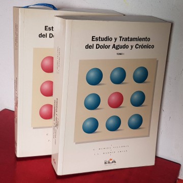 Libros medicina antiguos Estudio y tratamiento del dolor agudo crónico
