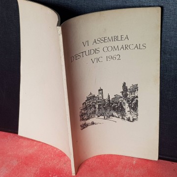 Assemblea d'Estudis Comarcals Vic 1962 plana de vich llibre llibreria