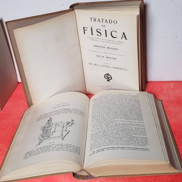 Tratado de Física, Orestes Murani antiguo libros física antiguos