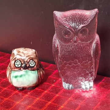buho de cristal ceramica domingo punter teruel buhos de la suerte