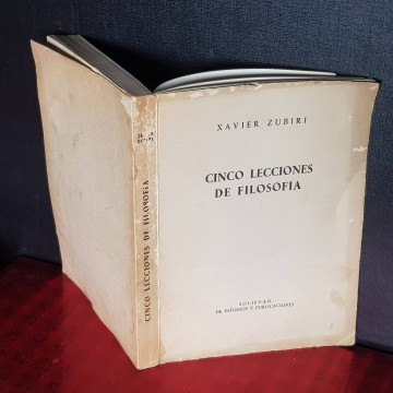 libros filosofia antiguos Cinco lecciones de filosofía, Xavier Zubiri