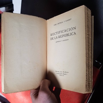 Rectificación de la República, José Ortega y Gasset II 1931 española