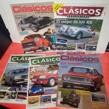 Clasicos exclusivos coches antiguos revistas lote automovil libreria